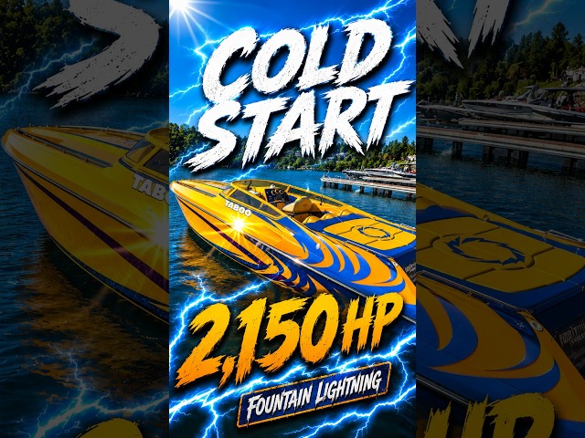 2,150 HP COLD START! Twin 1075s in a Fountain Lightning
