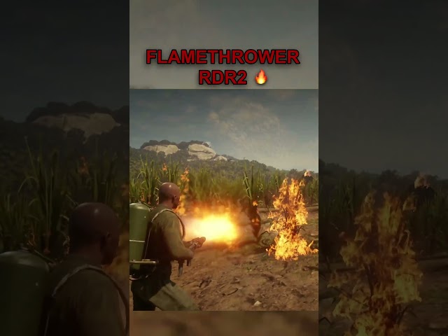 FLAMETHROWER IN RDR2 (REDM)
