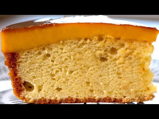 Custard Cake - Caramel Custard and Fluffy Cake