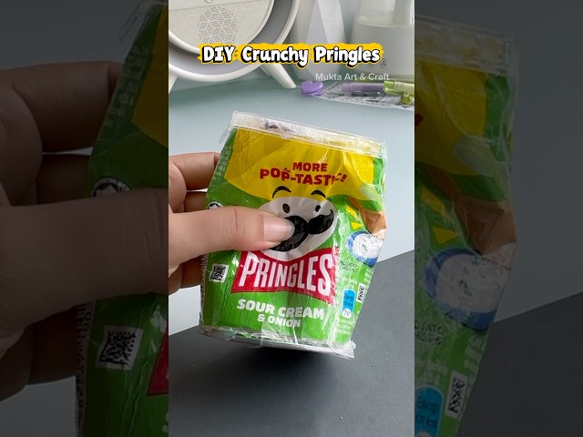 DIY Crunchy Pringles 😜✨#shorts #art #diy #craft #youtubeshorts
