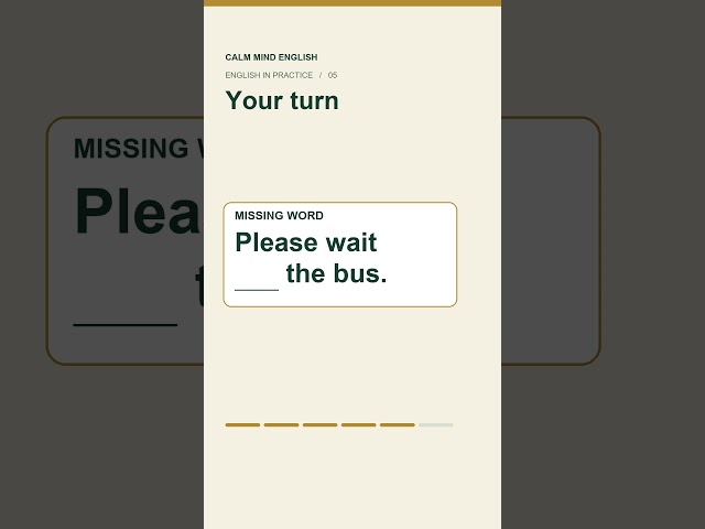 Wait Me or Wait FOR Me? A Quick English Fix #Shorts