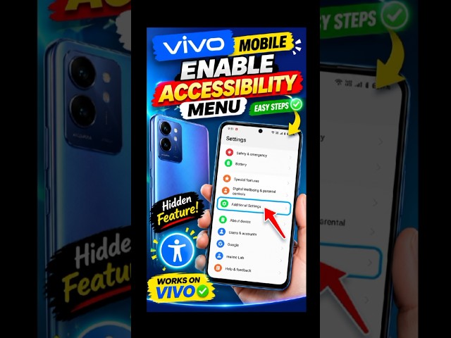 Vivo Phone Hidden Feature! Enable Accessibility Menu Shortcut ⚙️