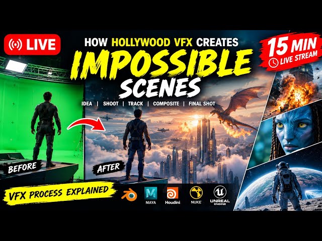Hollywood VFX Explained LIVE 🔥 | How Impossible Scenes Are Created