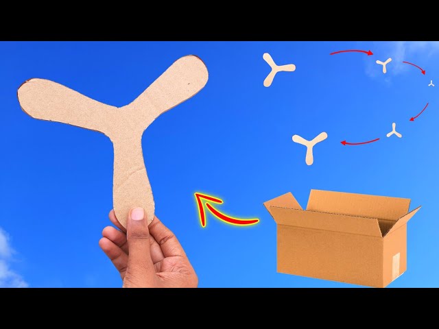 How to make cardboard boomerang , Best cardboard toy , how to make paper toy