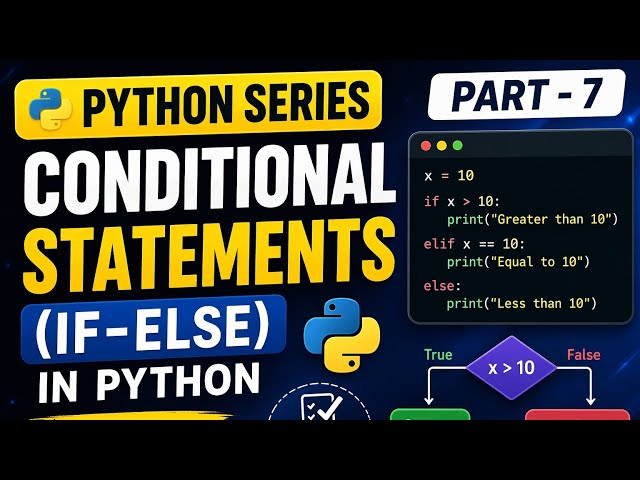 👉 Python If-Else Explained 🔥 | Part 7 (Beginner Friendly) #video  #python 