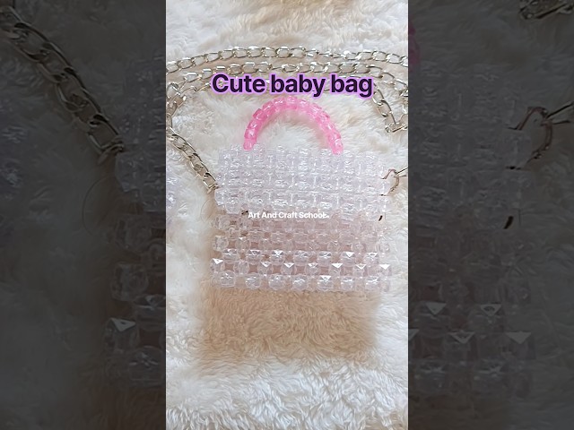 Cute 🥰 diy 🩷:beaded bag ideas#diy #beads #fashion #artandcraftschool7791 #shorts