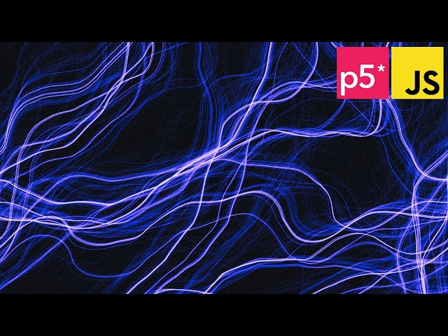 p5.js Coding Tutorial | Flow Fields (Perlin Noise)