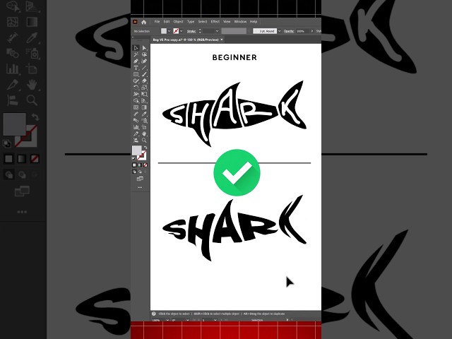 Adobe Illustrator tutorial turning any shape into logo design