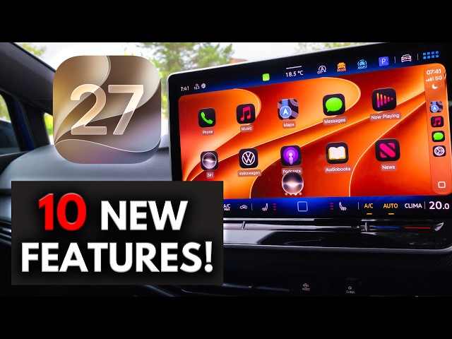 iOS 27 Apple CarPlay | 10 NEW FEATURES!