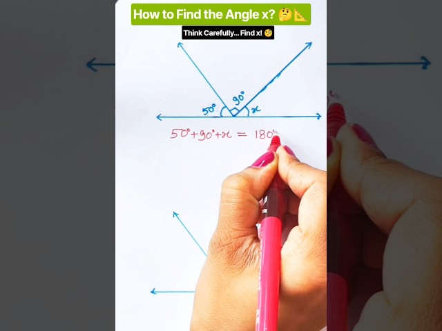 How to Find the Angle x? 🤔📐 | Solve This Geometry Challenge!  | #angle #math #maths #geometry #viral