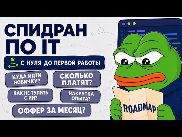 СПИДРАН ПО IT 2026: куда идти НОВИЧКУ для БЫСТРОГО старта? (Backend, DevOps, ML, 1С, QA, GameDev)