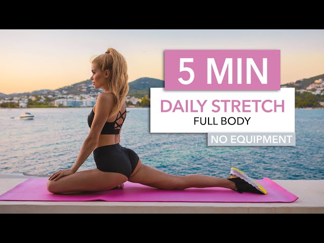 5 MIN DAILY STRETCH - a super quick routine for every day / No Equipment I Pamela Reif