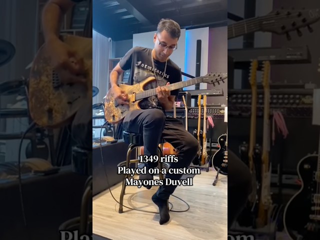 1349 riffs played on a custom Mayones Duvell #blackmetal #metal #guitar #riff #music