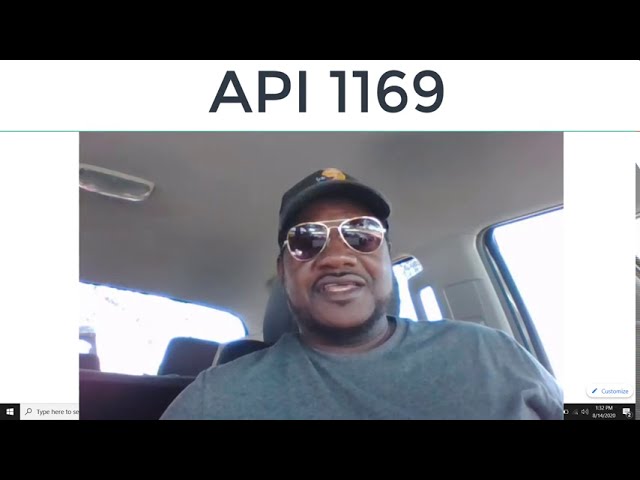 API 1169 Information American Petroleum Institute