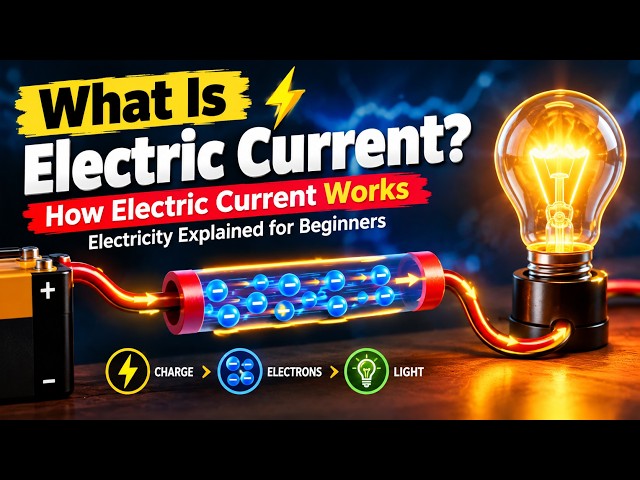 What Is Electric Current? ⚡ How Electric Current Works | Electricity Explained for Beginners