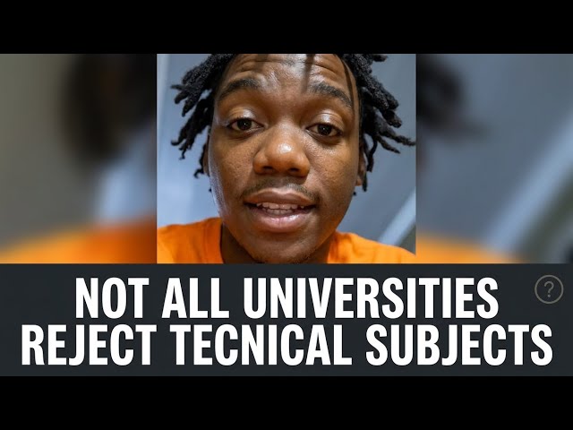 NOT ALL UNIVERSITIES REJECT TECNICAL SUBJECTS