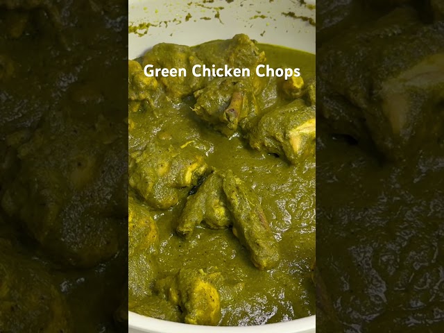 Green Chicken Chops | Delicious Chicken Curry for Dinner |#chickencurry #curry #food #shortsviral