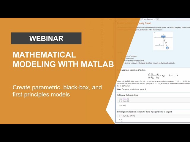 Mathematical Modeling in the MATLAB Live Editor