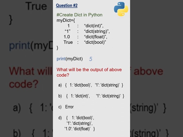 Python Data Structures: Dict in Python  | Interview Preparation #2