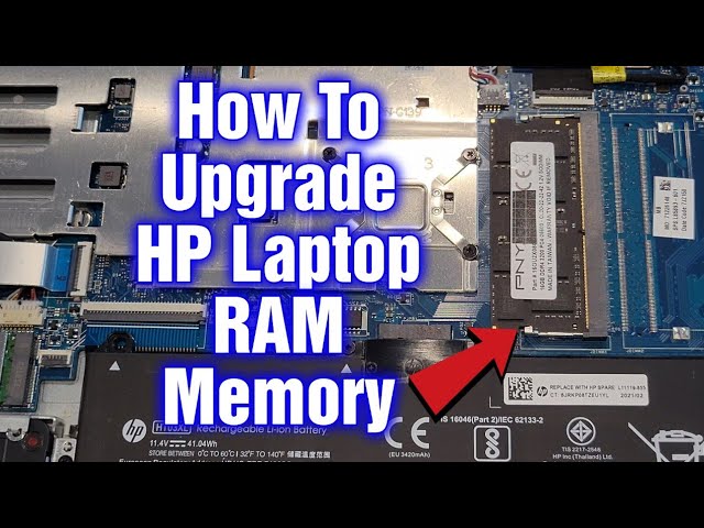 How To Install & Upgrade RAM Memory In HP Red Laptop - Step By Step Tutorial