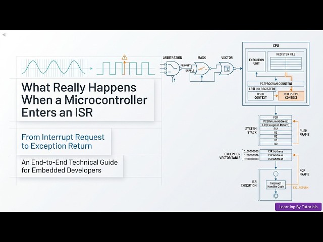 What Really Happens When a Microcontroller Enters an ISR: From Interrupt Request to Exception Return