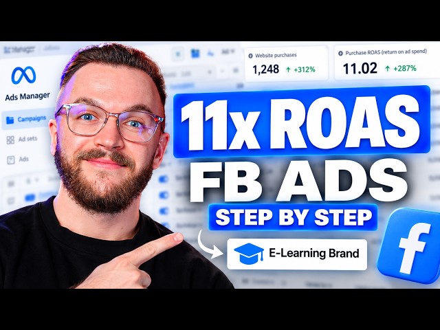 11x ROAS E-Learning Brand Facebook Ads Strategy (STEP BY STEP)