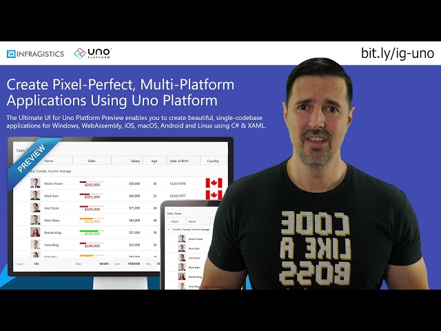 Uno Conf Commercial - Infragistics Ultimate UI for Uno Platform