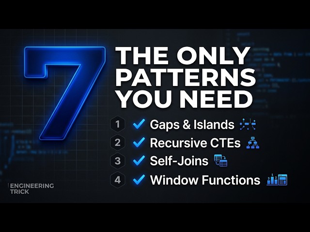 SQL Interview Prep: The Only 7 Patterns You Need