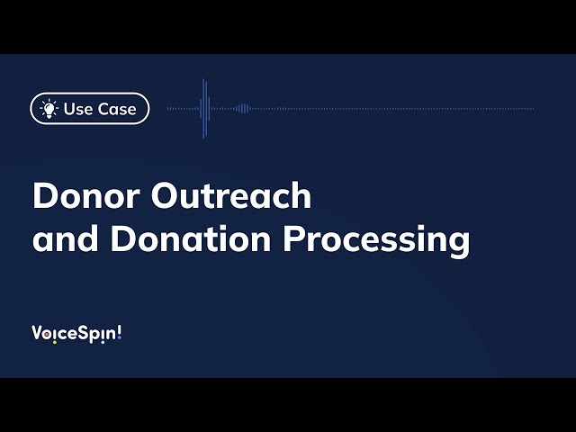 Donor Outreach and Donation Processing