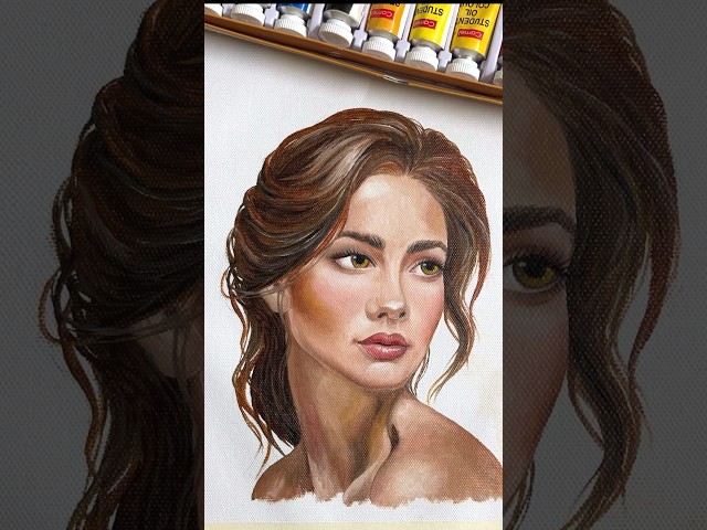 Portrait with Oil colours!