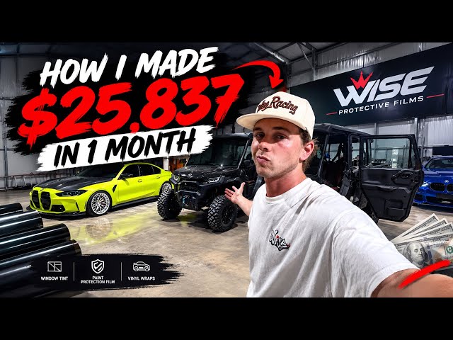 how i made $25,837 in 1 month tinting windows