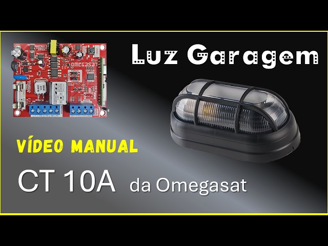 Vídeo Manual Como Ligar a Luz Garagem na CT 10A da Omegasat com MD-T02 da Peccinin
