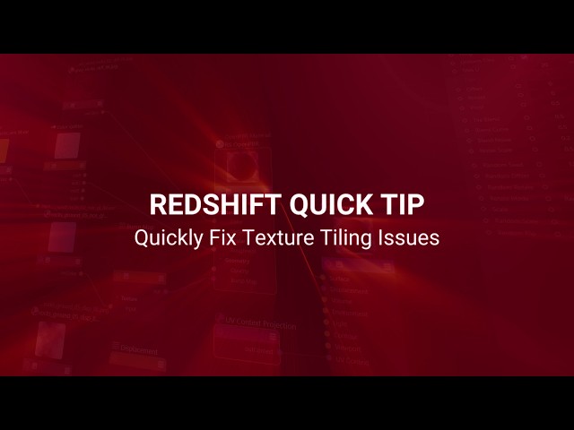 REDSHIFT QUICK TIP | Break up repetitive texture tiling using Hex Tiling