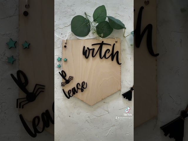 Halloween sign decor
