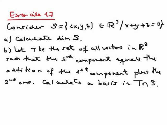 Intersection of vector subspaces