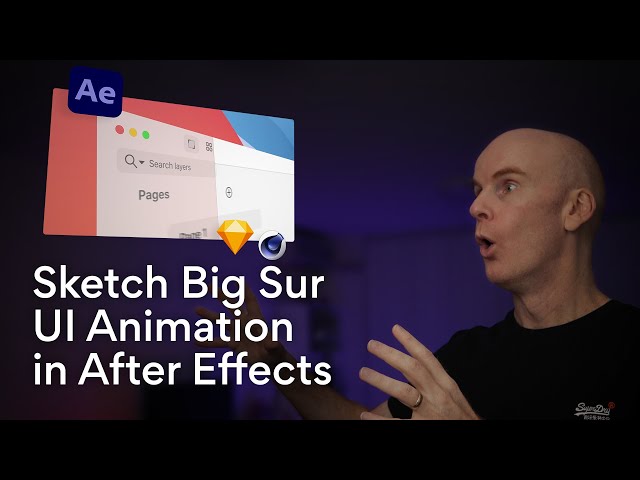 Sketch Big Sur UI Animation in After Effects