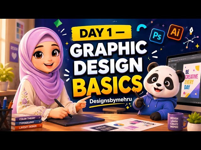 Graphic Design Basics | Day 1. @Designsbymehru 