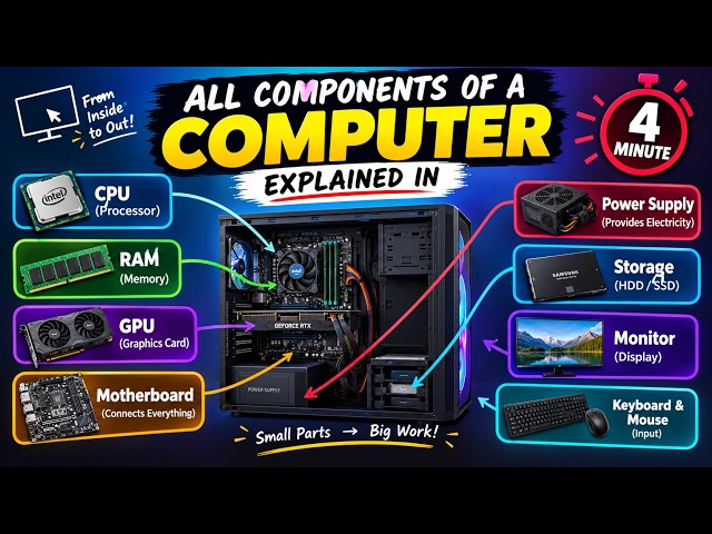 Understand all Computer Components in 4 minutes!
