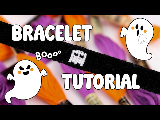 I can teach you how to make this Ghost friendship bracelet - Bracelet tutorial