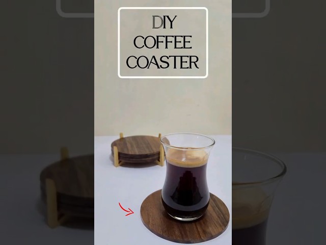 Make you own coffee coaster ☕️ | DIY tee coaster | #shorts #howtomake