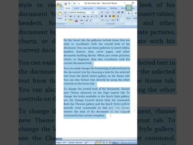 Complete Guide to Using Insert, Quick Styles & Themes in MS Word | Tutorial in English