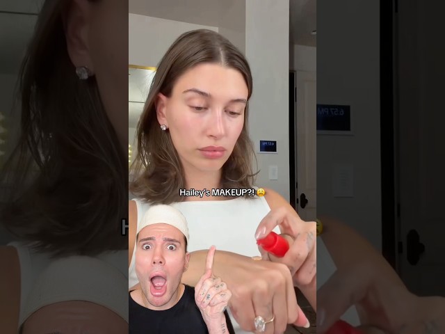 HAILEY BIEBERS VIRAL MAKEUP ROUTINE!😱 #makeuplook #makeuplover #makeupshorts #makeuptutorial