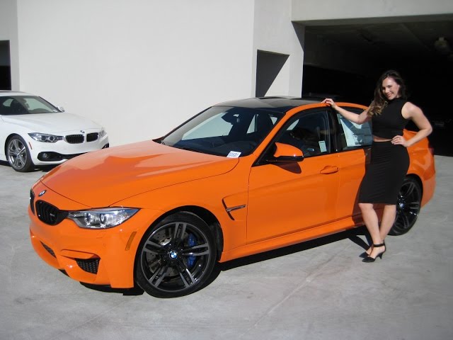 New BMW M3 Fire Orange / 19" Black M Wheels / Exhaust Sound / BMW Review