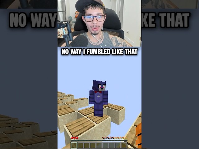 MOST EMBARRASSING WAY TO LOSE😭😭🙏 #minecraft #gaming