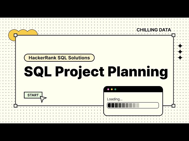 HackerRank SQL Solution - [SQL Project Planning]
