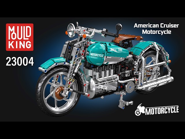 Mould King American Cruiser Motorcycle (23004)[1971 pcs] Step-by-Step Building Tutorial | TBB