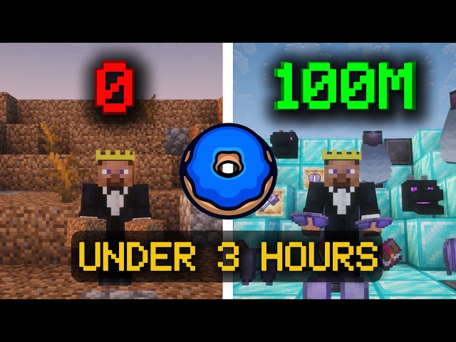 How to get to 100M on Donutsmp in under 3 Hours