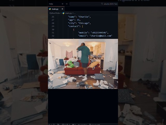 Stop Printing Ugly Python Data! (Use PPrint) 🤯🐍 #coding #coding #programming