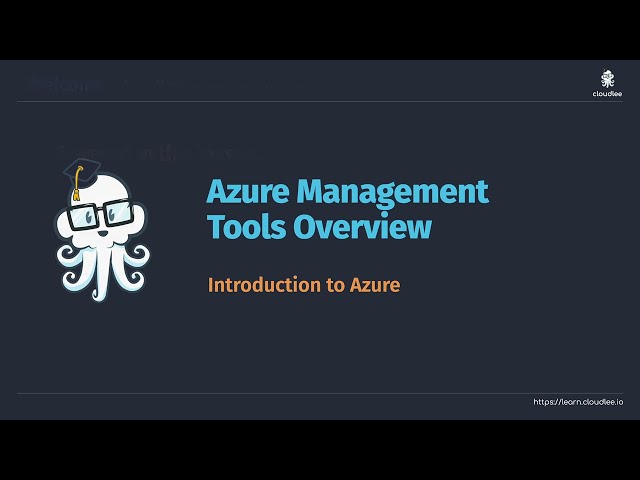 Free Getting Started with Azure Course - Azure Management Tools Overview