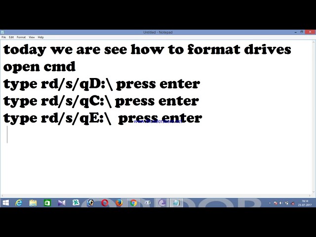 how to format drives